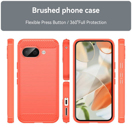 EIDERWOOD Google Pixel 9a Brushed Carbon Cover - Rød