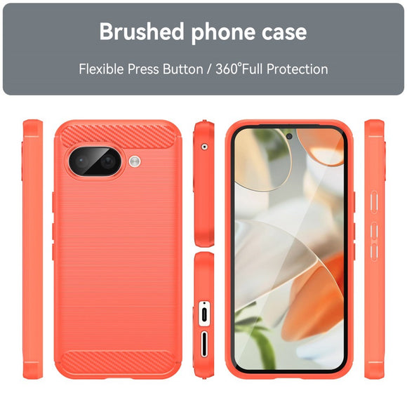 EIDERWOOD Google Pixel 9a Brushed Carbon Cover - Rød