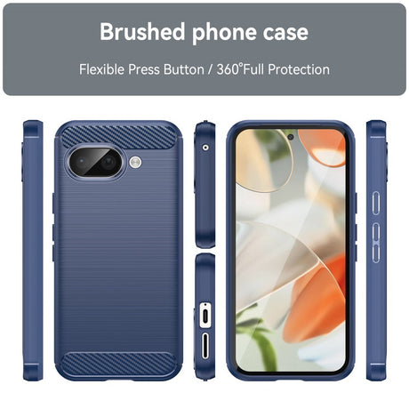 EIDERWOOD Google Pixel 9a Brushed Carbon Cover - Blå