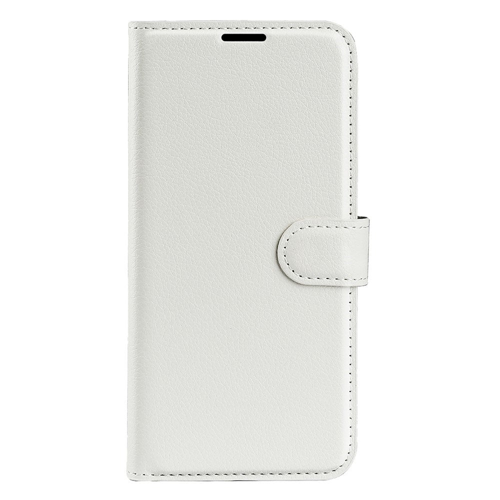 EIDERWOOD OnePlus 13 Læder Wallet Case med Litchi Tekstur og Stødabsorbering - Hvid