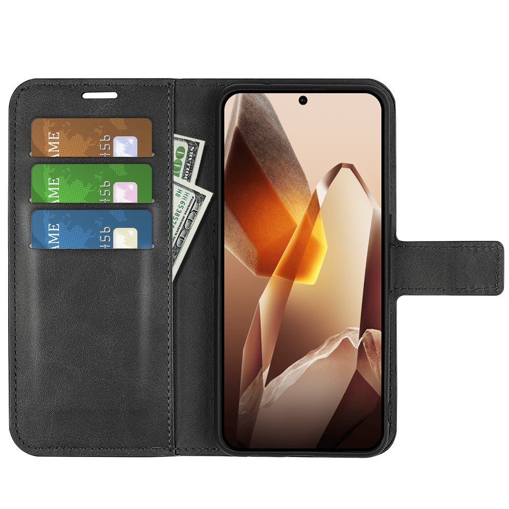 EIDERWOOD OnePlus 13 Wallet Flip Cover i Læder m. Pung - Sort