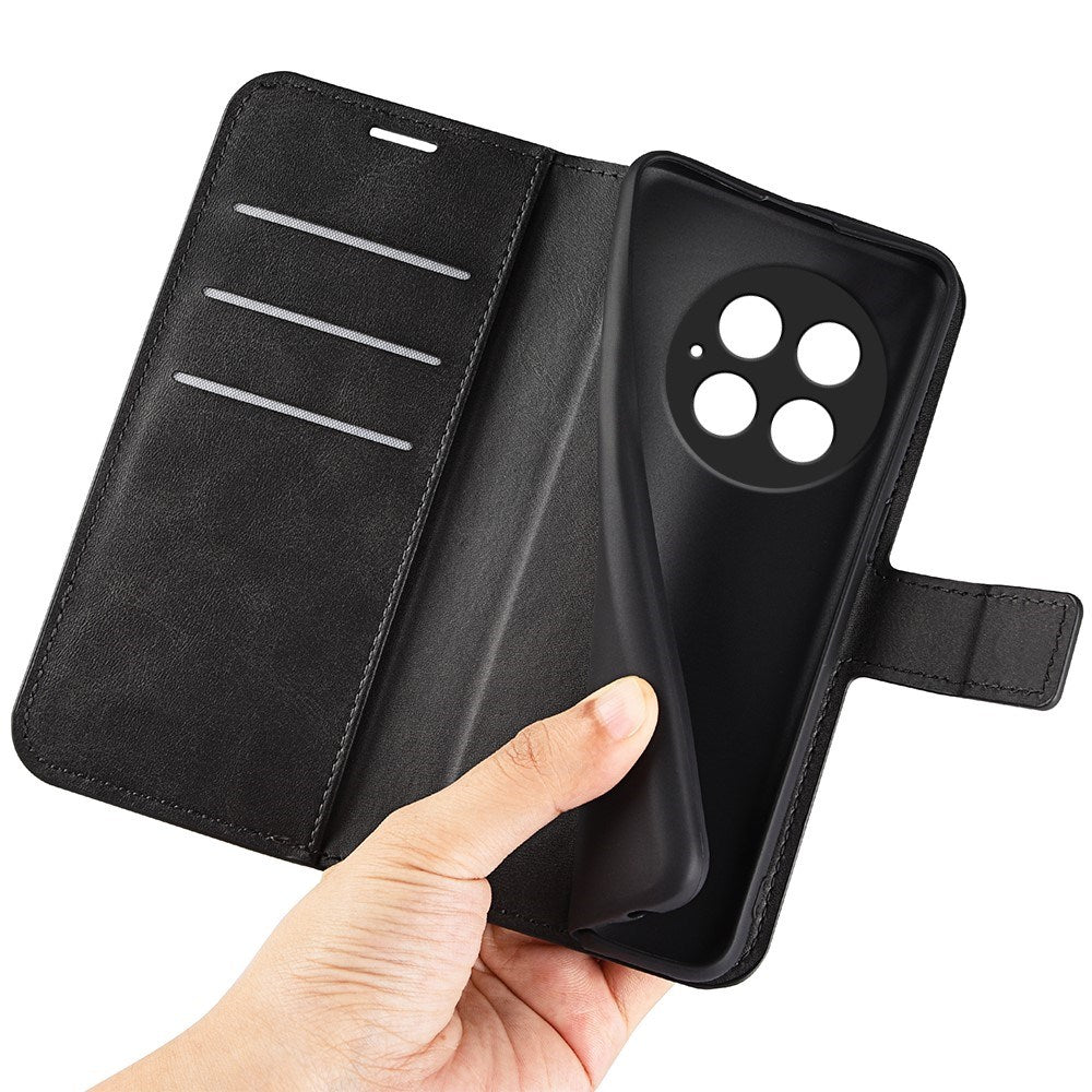 EIDERWOOD OnePlus 13 Wallet Flip Cover i Læder m. Pung - Sort