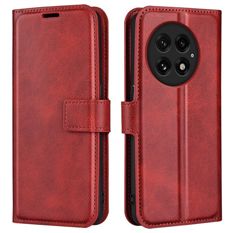 EIDERWOOD OnePlus 13 Wallet Flip Cover i Læder m. Pung - Rød