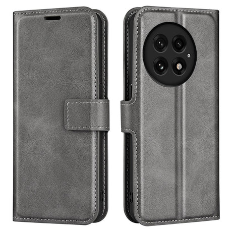 EIDERWOOD OnePlus 13 Wallet Flip Cover i Læder m. Pung - Grå