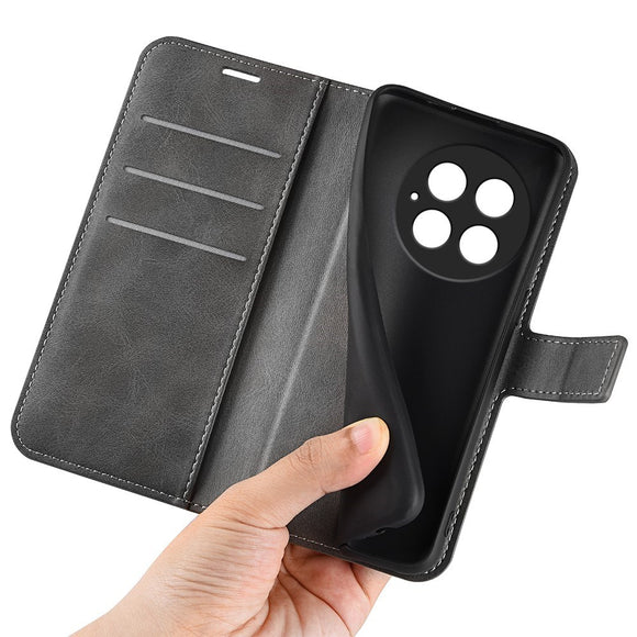 EIDERWOOD OnePlus 13 Wallet Flip Cover i Læder m. Pung - Grå