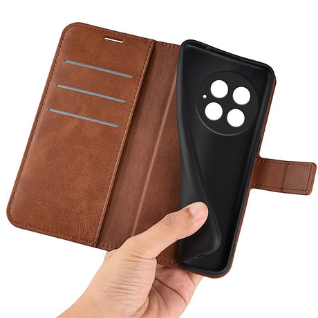 EIDERWOOD OnePlus 13 Wallet Flip Cover i Læder m. Pung - Brun