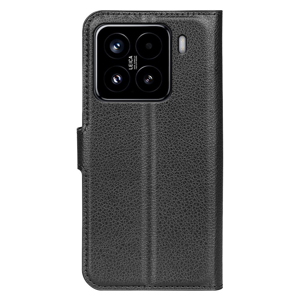 EIDERWOOD Xiaomi 15 Kunstlæder Flip Cover m. Kortholder & Ståfunktion - Sort