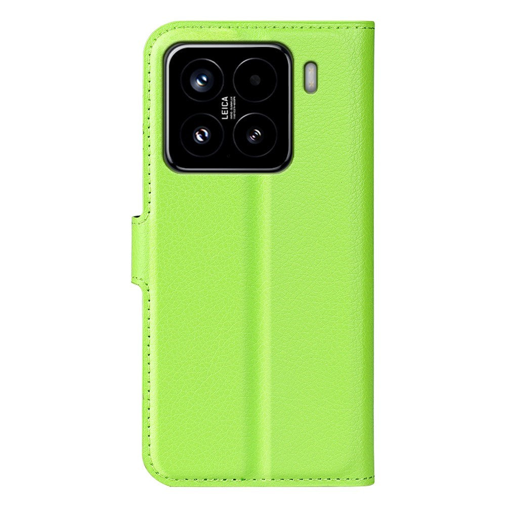 EIDERWOOD Xiaomi 15 Kunstlæder Flip Cover m. Kortholder & Ståfunktion - Grøn