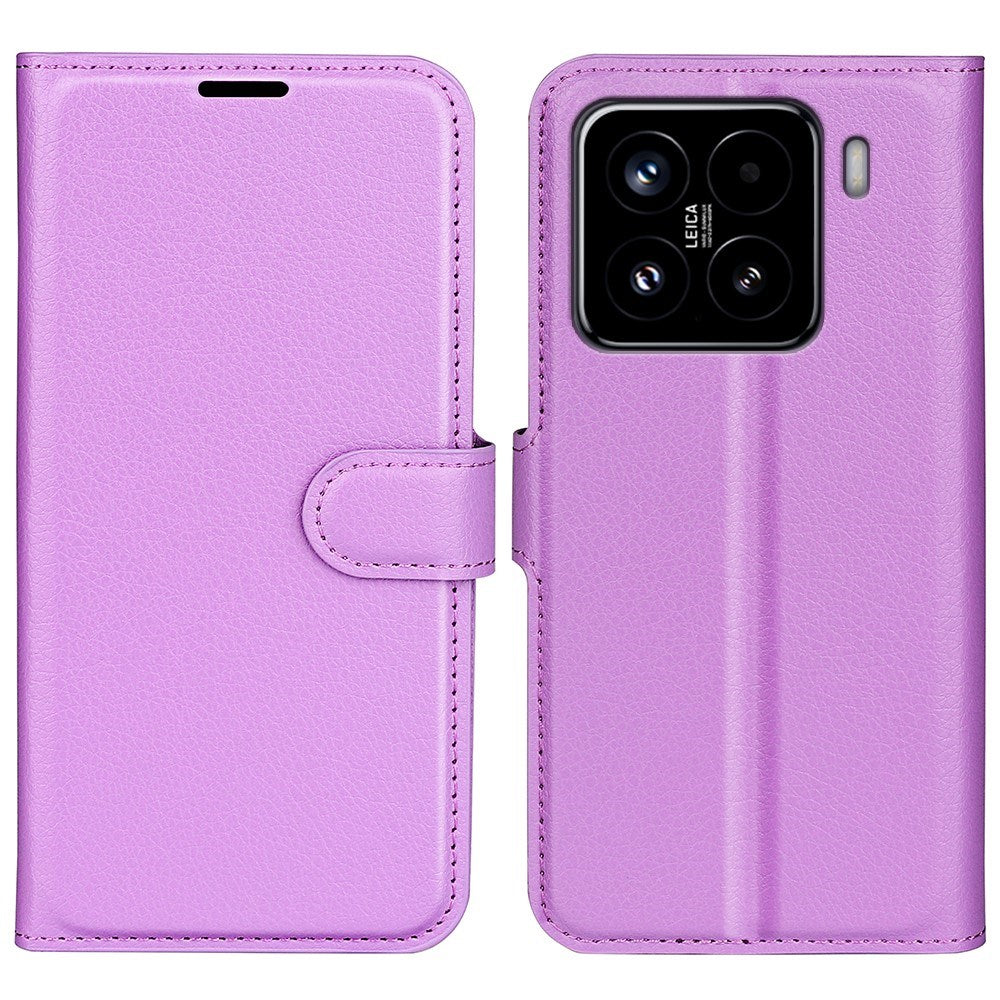 EIDERWOOD Xiaomi 15 Kunstlæder Flip Cover m. Kortholder & Ståfunktion - Lilla