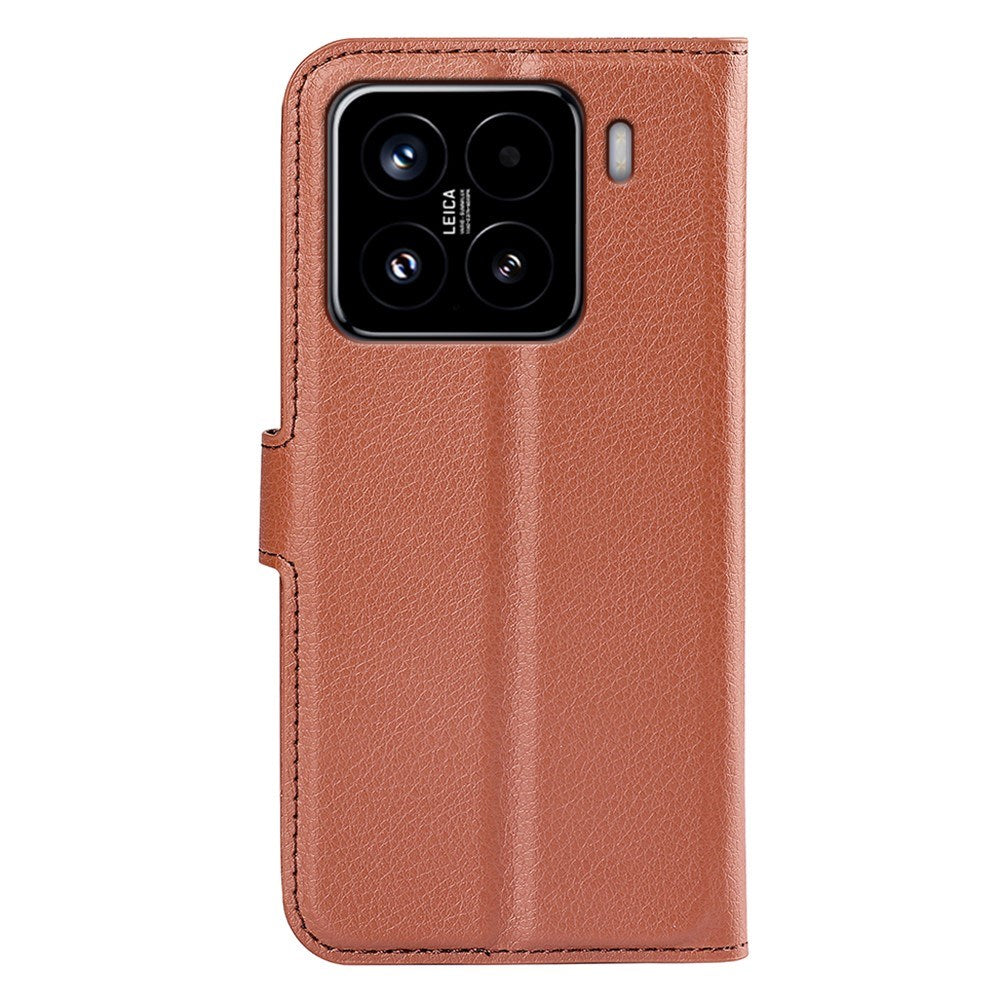 EIDERWOOD Xiaomi 15 Kunstlæder Flip Cover m. Kortholder & Ståfunktion - Brun