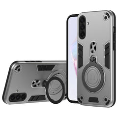 EIDERWOOD Samsung Galaxy A36 (5G) Hybrid Cover m. 360 Grader Roterbar Kickstand - MagSafe Kompatibel - Sølv