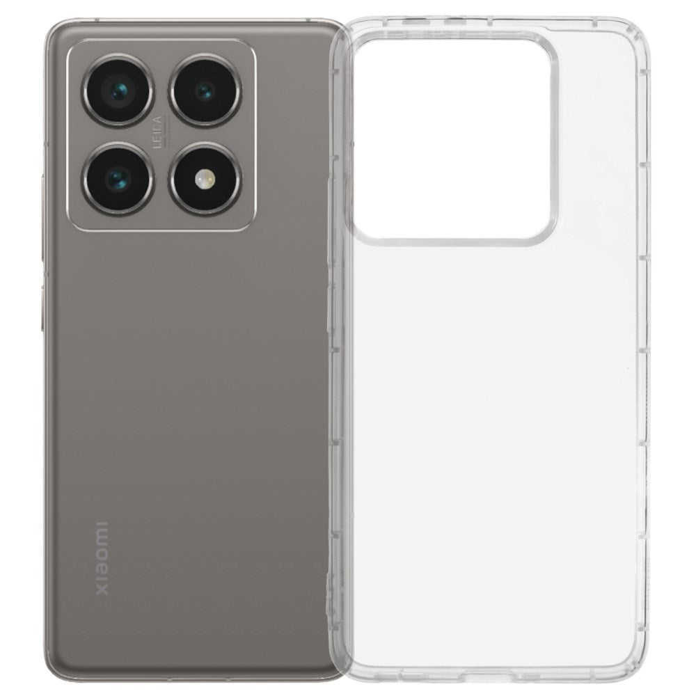 EIDERWOOD Xiaomi 14T Pro Fleksibelt Plastik Bagside Cover - Gennemsigtig
