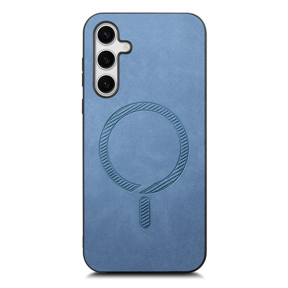 EIDERWOOD Samsung Galaxy S25 Kunstlæder Cover - MagSafe Kompatibel - Blå