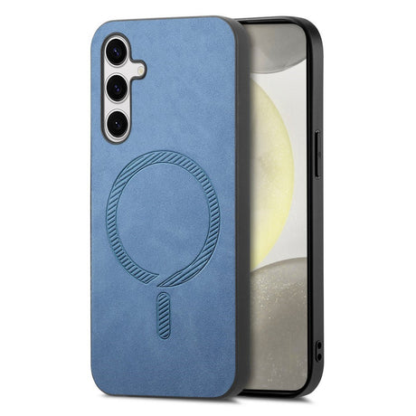EIDERWOOD Samsung Galaxy S25 Kunstlæder Cover - MagSafe Kompatibel - Blå