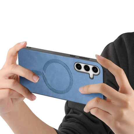 EIDERWOOD Samsung Galaxy S25 Kunstlæder Cover - MagSafe Kompatibel - Blå