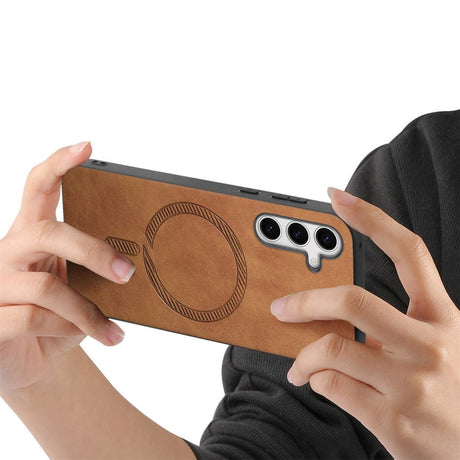 EIDERWOOD Samsung Galaxy S25 Kunstlæder Cover - MagSafe Kompatibel - Brun