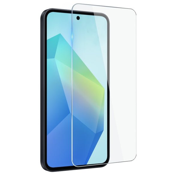 Samsung Galaxy A56 (5G) 2-i-1 Fleksibelt Plastik Cover & Hærdet Skærmbeskyttelsesglas - Gennemsigtig