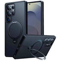 TORRAS Samsung Galaxy S25 Ultra Hybrid Cover m. Kickstand - MagSafe Kompatibel - Sort