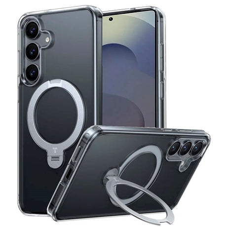 TORRAS Samsung Galaxy S25+ (Plus) Hybrid Cover m. Kickstand - MagSafe Kompatibel - Gennemsigtig