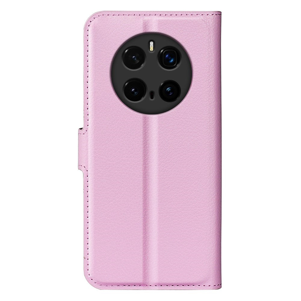 EIDERWOOD Honor Magic7 Pro Kunstlæder Flip Cover m. Kortholder & Ståfunktion - Lyserød