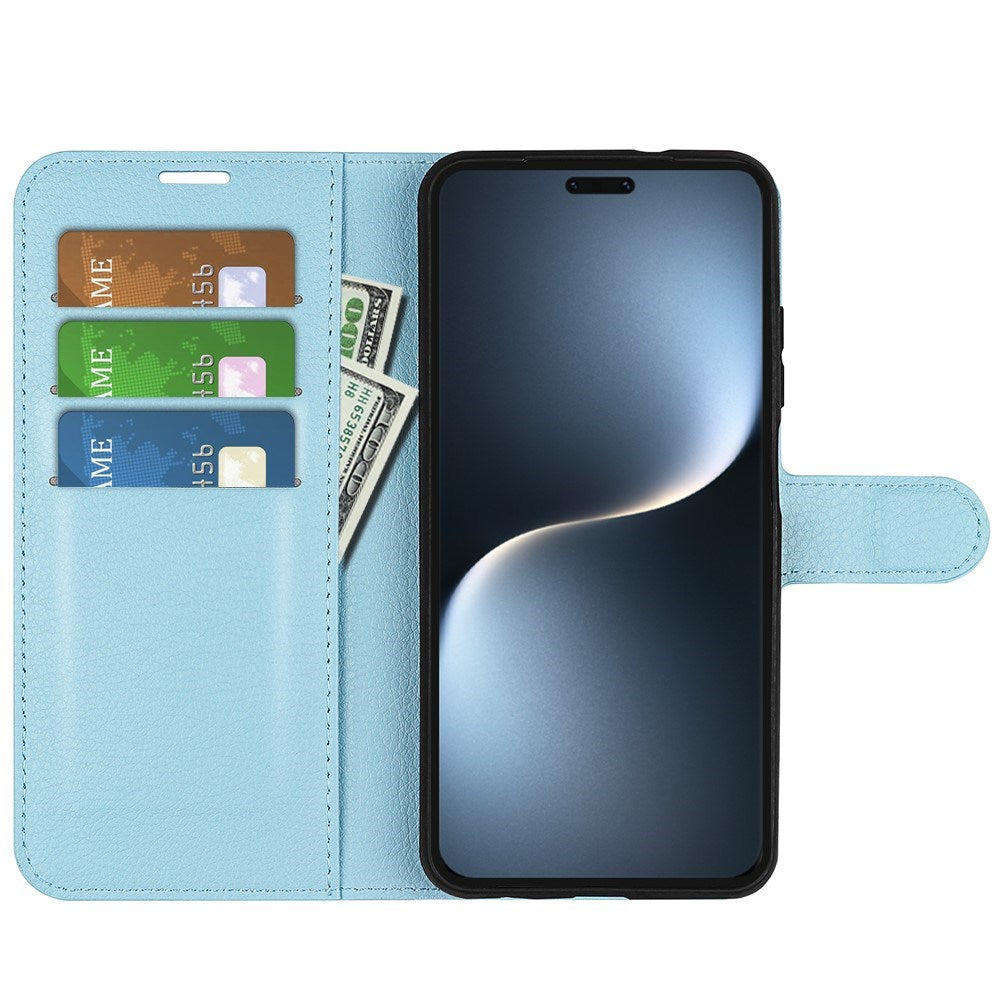 EIDERWOOD Honor Magic7 Pro Kunstlæder Flip Cover m. Kortholder & Ståfunktion - Blå