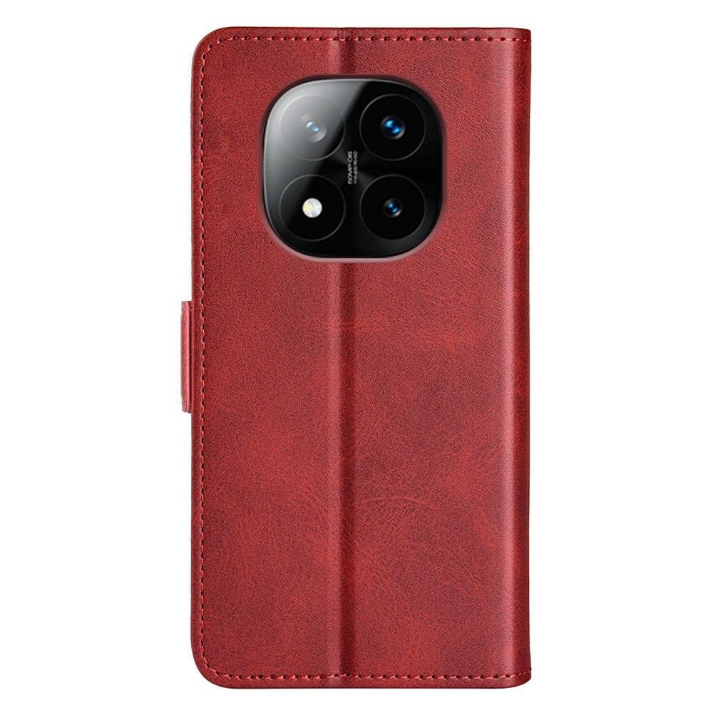 EIDERWOOD Xiaomi Redmi Note 14 Pro+ Kunstlæder Flip Cover m. Pung & Ståfunktion - Rød