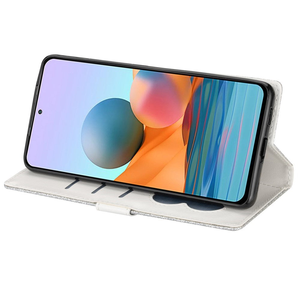 EIDERWOOD Samsung Galaxy A56 (5G) Glimmer Flip Cover m. Lynlåslomme & Ståfunktion - Sølv