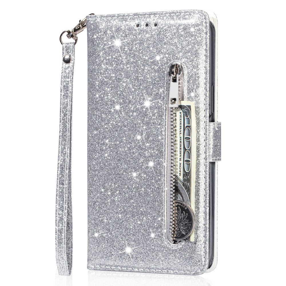 EIDERWOOD Samsung Galaxy A56 (5G) Glimmer Flip Cover m. Lynlåslomme & Ståfunktion - Sølv