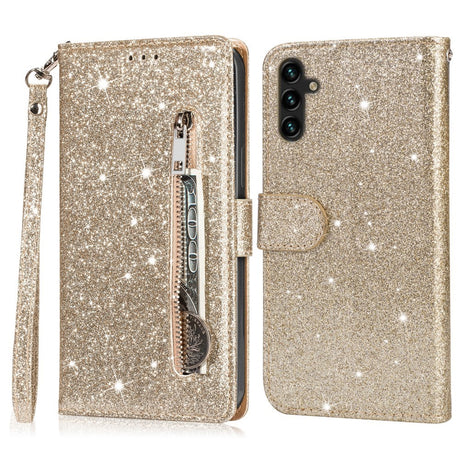 EIDERWOOD Samsung Galaxy A56 (5G) Glimmer Flip Cover m. Lynlåslomme & Ståfunktion - Guld