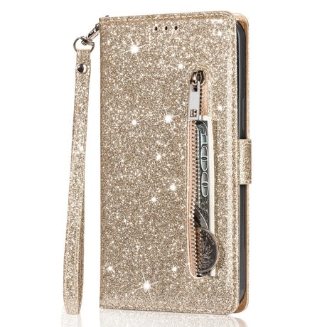 EIDERWOOD Samsung Galaxy A56 (5G) Glimmer Flip Cover m. Lynlåslomme & Ståfunktion - Guld