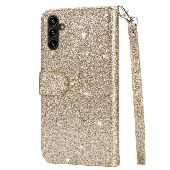 EIDERWOOD Samsung Galaxy A56 (5G) Glimmer Flip Cover m. Lynlåslomme & Ståfunktion - Guld