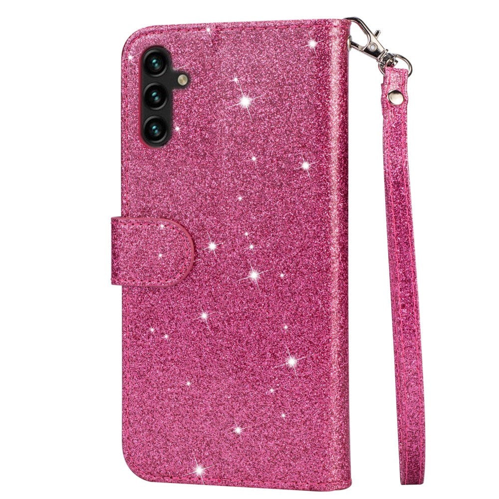EIDERWOOD Samsung Galaxy A56 (5G) Glimmer Flip Cover m. Lynlåslomme & Ståfunktion - Pink