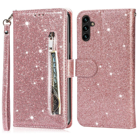 EIDERWOOD Samsung Galaxy A56 (5G) Glimmer Flip Cover m. Lynlåslomme & Ståfunktion - Lyserød
