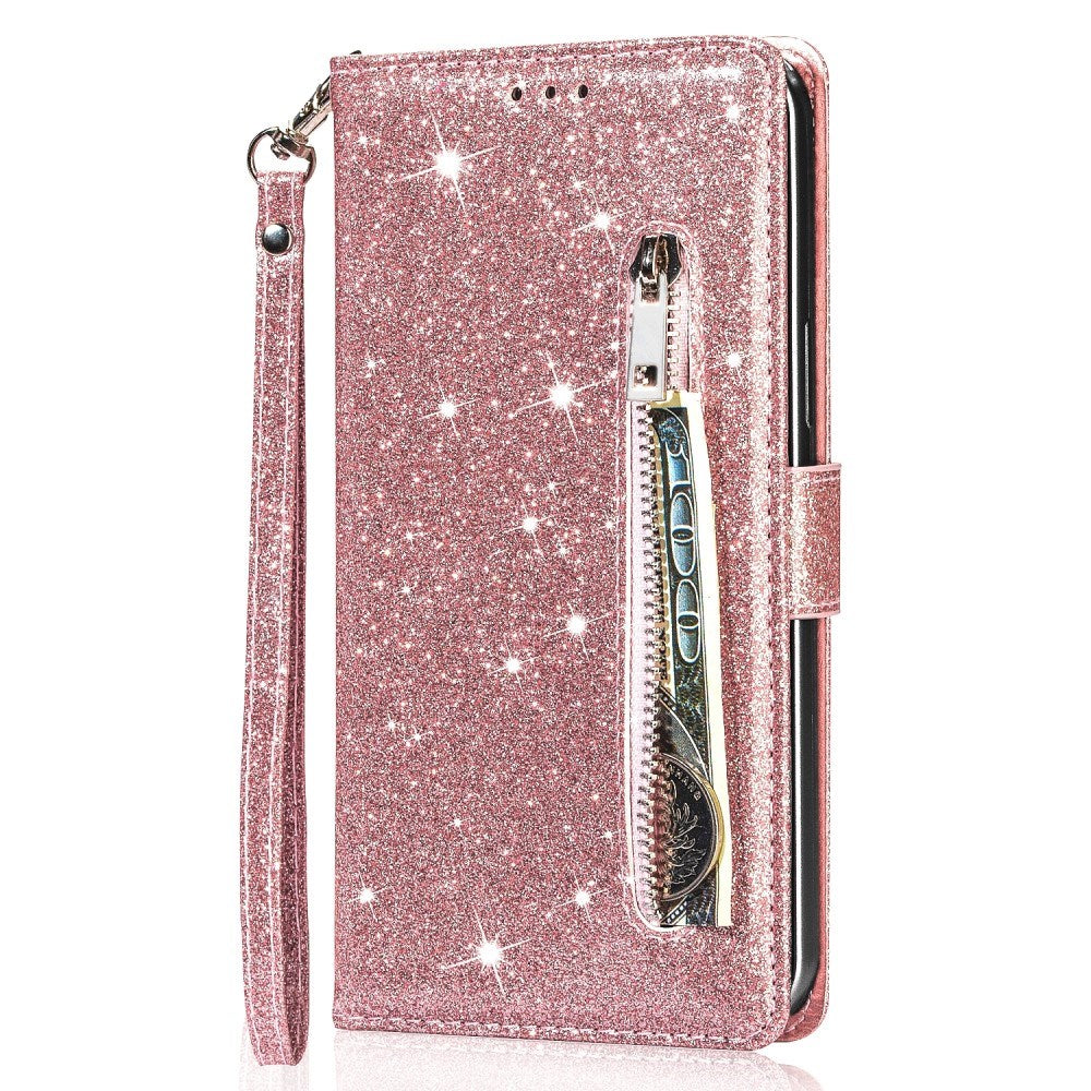 EIDERWOOD Samsung Galaxy A56 (5G) Glimmer Flip Cover m. Lynlåslomme & Ståfunktion - Lyserød