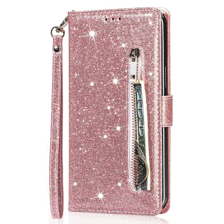EIDERWOOD Samsung Galaxy A56 (5G) Glimmer Flip Cover m. Lynlåslomme & Ståfunktion - Lyserød