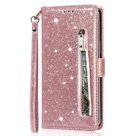 EIDERWOOD Samsung Galaxy A56 (5G) Glimmer Flip Cover m. Lynlåslomme & Ståfunktion - Lyserød