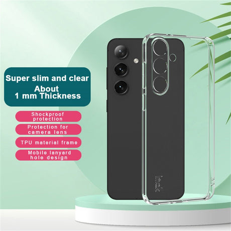 IMAK Samsung Galaxy S25+ (Plus) Fleksibelt Plastik Cover - Gennemsigtig