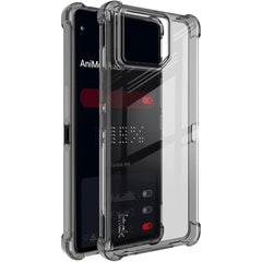 Asus ROG Phone 9 (5G) / 9 Pro (5G) - IMAK Fleksibelt Plastik Bagside Cover - Gennemsigtig / Sort