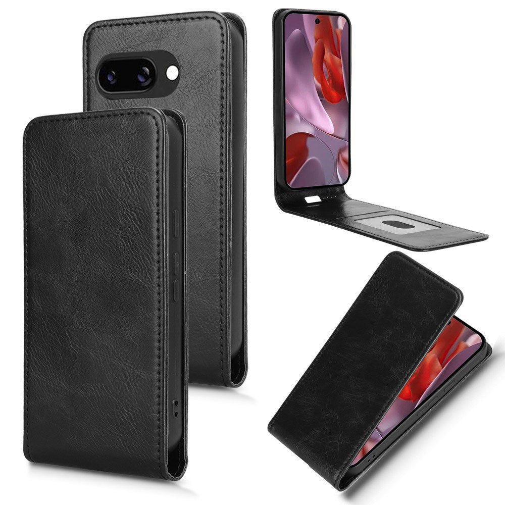 EIDERWOOD Google Pixel 9a Kunstlæder Flip Cover m. Kortlomme - Sort