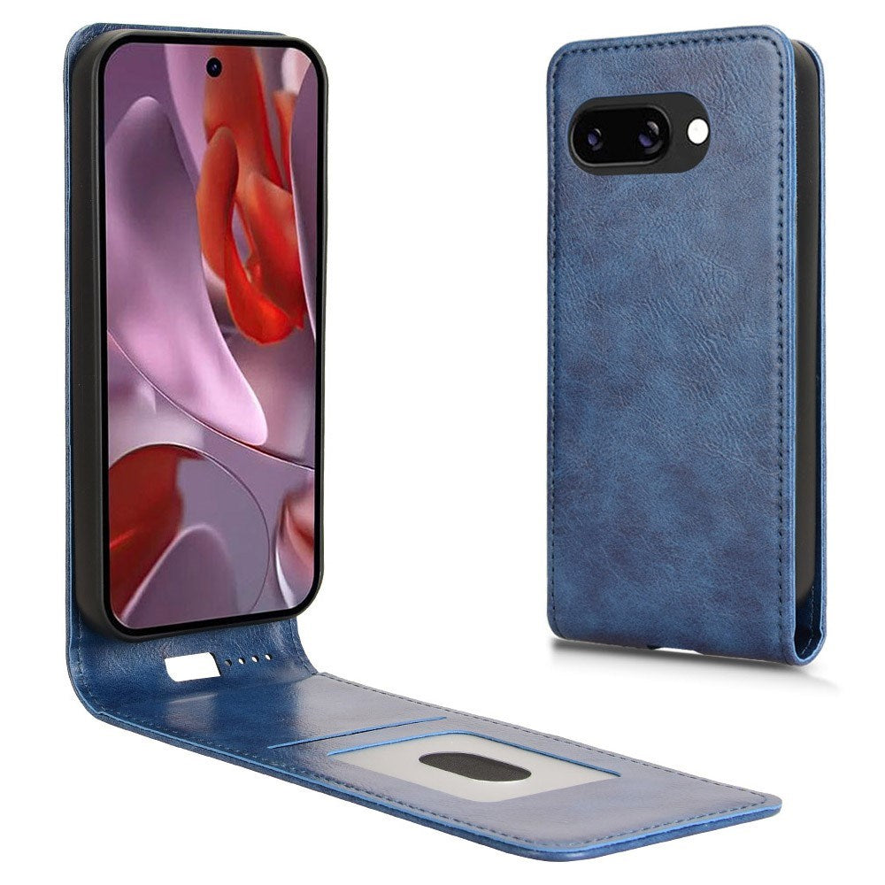 EIDERWOOD Google Pixel 9a Kunstlæder Flip Cover m. Kortlomme - Blå