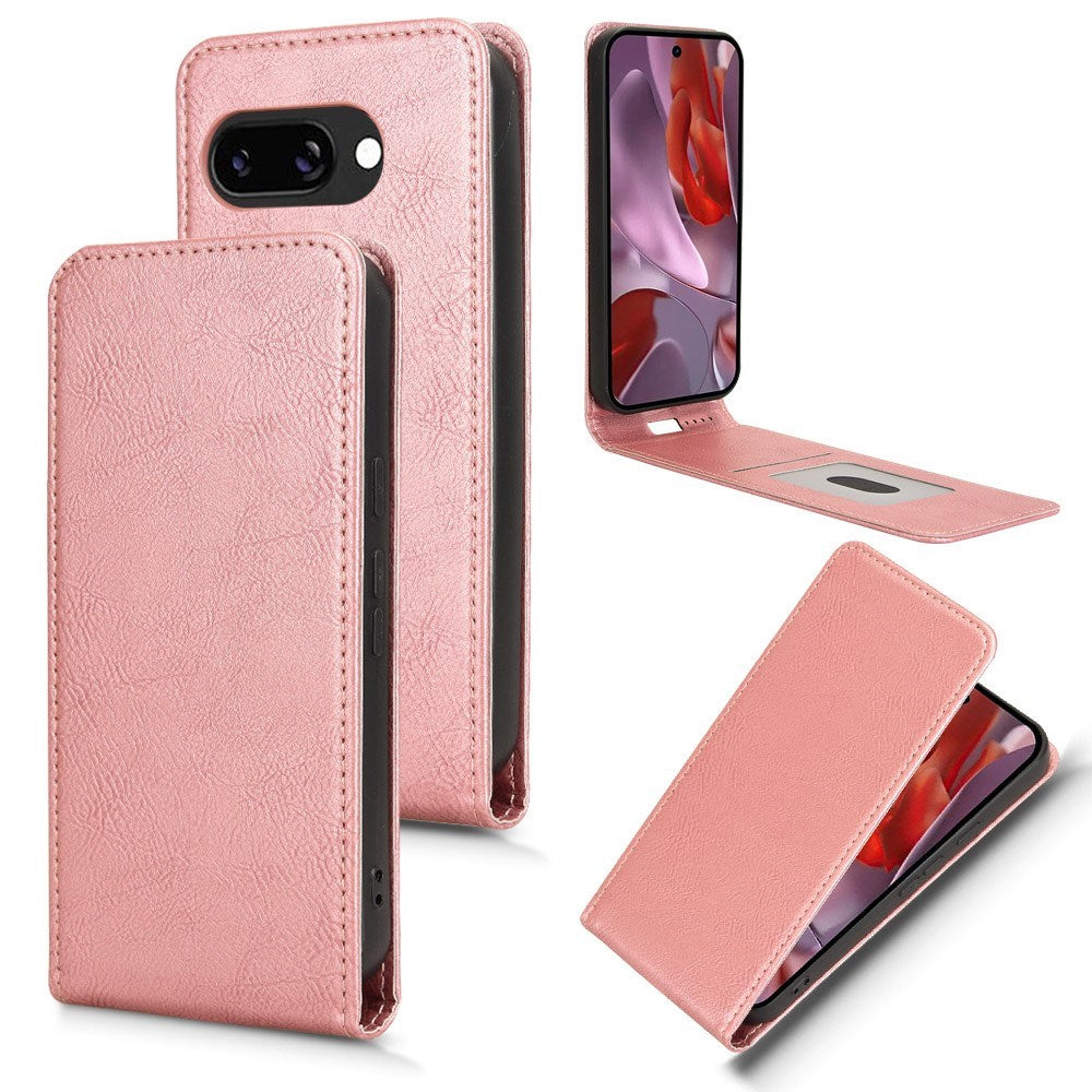 EIDERWOOD Google Pixel 9a Kunstlæder Flip Cover m. Kortlomme - Lyserød