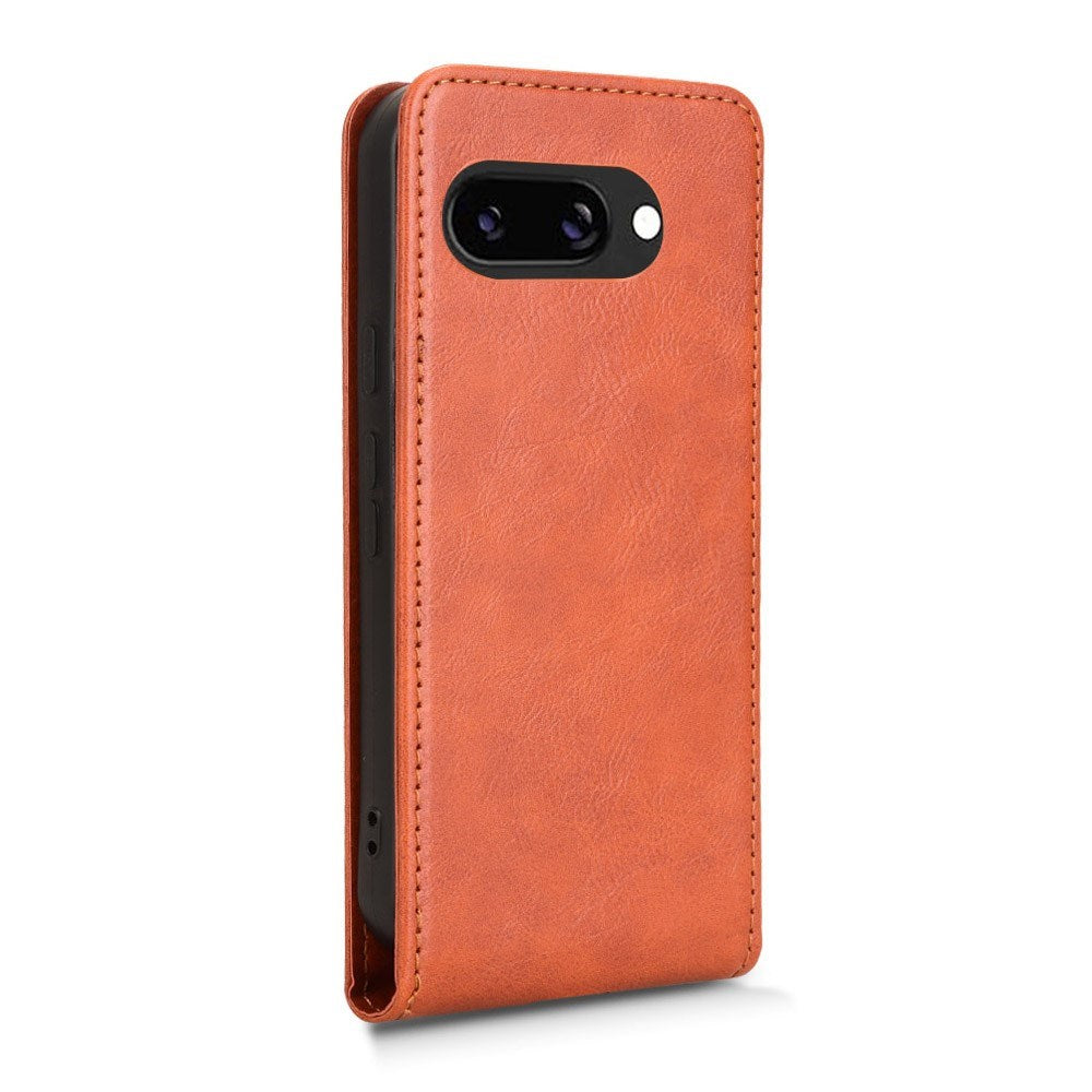EIDERWOOD Google Pixel 9a Kunstlæder Flip Cover m. Kortlomme - Orange