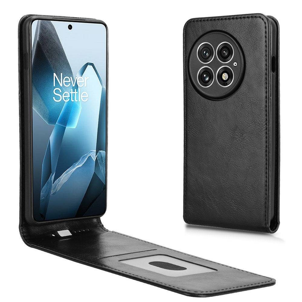 EIDERWOOD OnePlus 13 Vegansk Læder Flip Cover m. Kortlomme - Sort