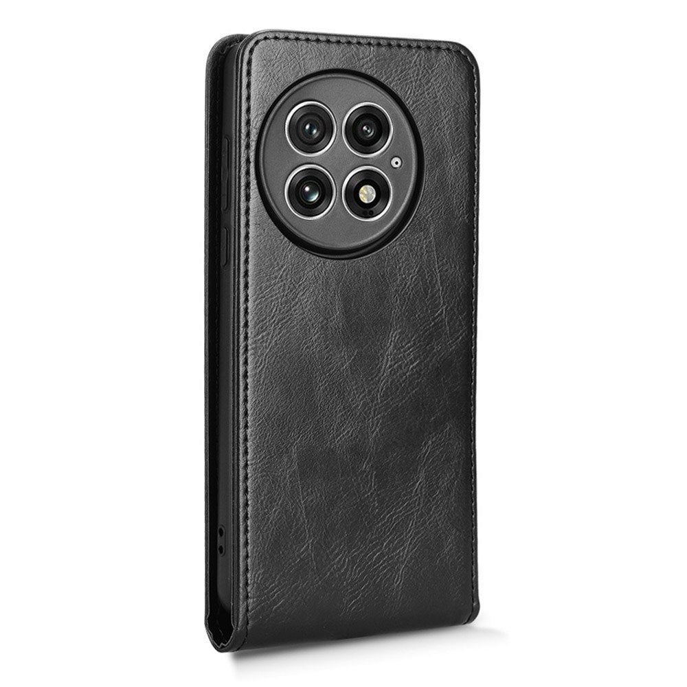 EIDERWOOD OnePlus 13 Vegansk Læder Flip Cover m. Kortlomme - Sort