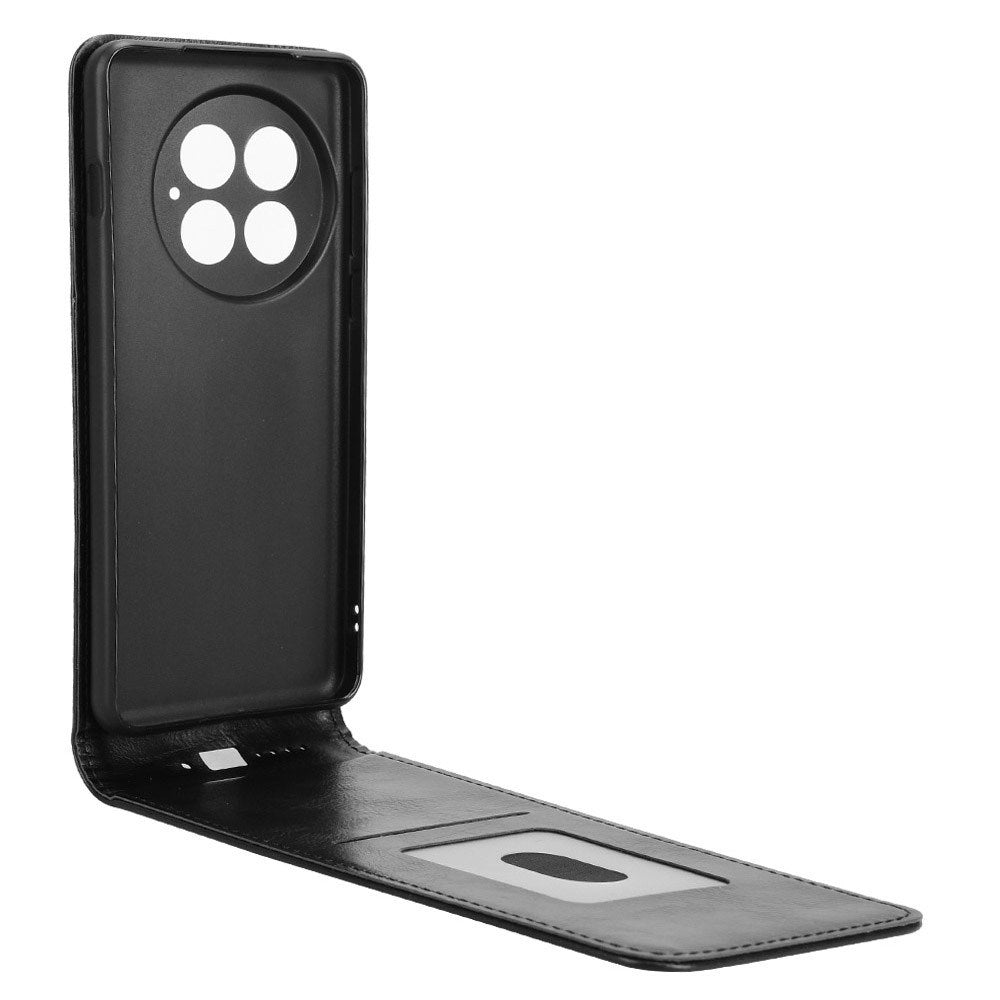 EIDERWOOD OnePlus 13 Vegansk Læder Flip Cover m. Kortlomme - Sort