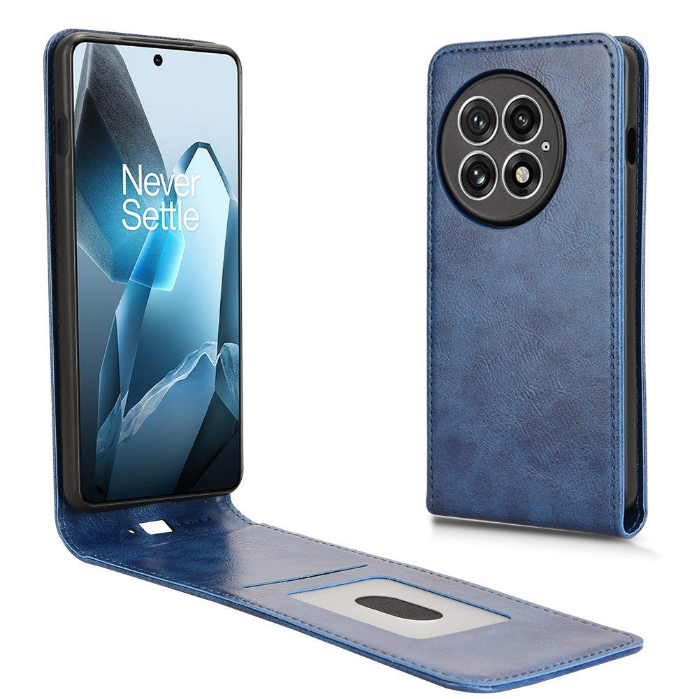 EIDERWOOD OnePlus 13 Vegansk Læder Flip Cover m. Kortlomme - Blå