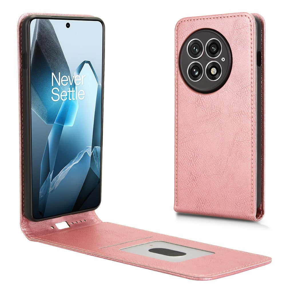EIDERWOOD OnePlus 13 Vegansk Læder Flip Cover m. Kortlomme - Lyserød