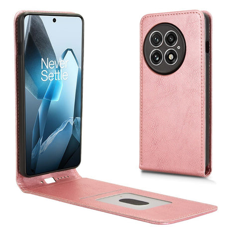 EIDERWOOD OnePlus 13 Vegansk Læder Flip Cover m. Kortlomme - Lyserød