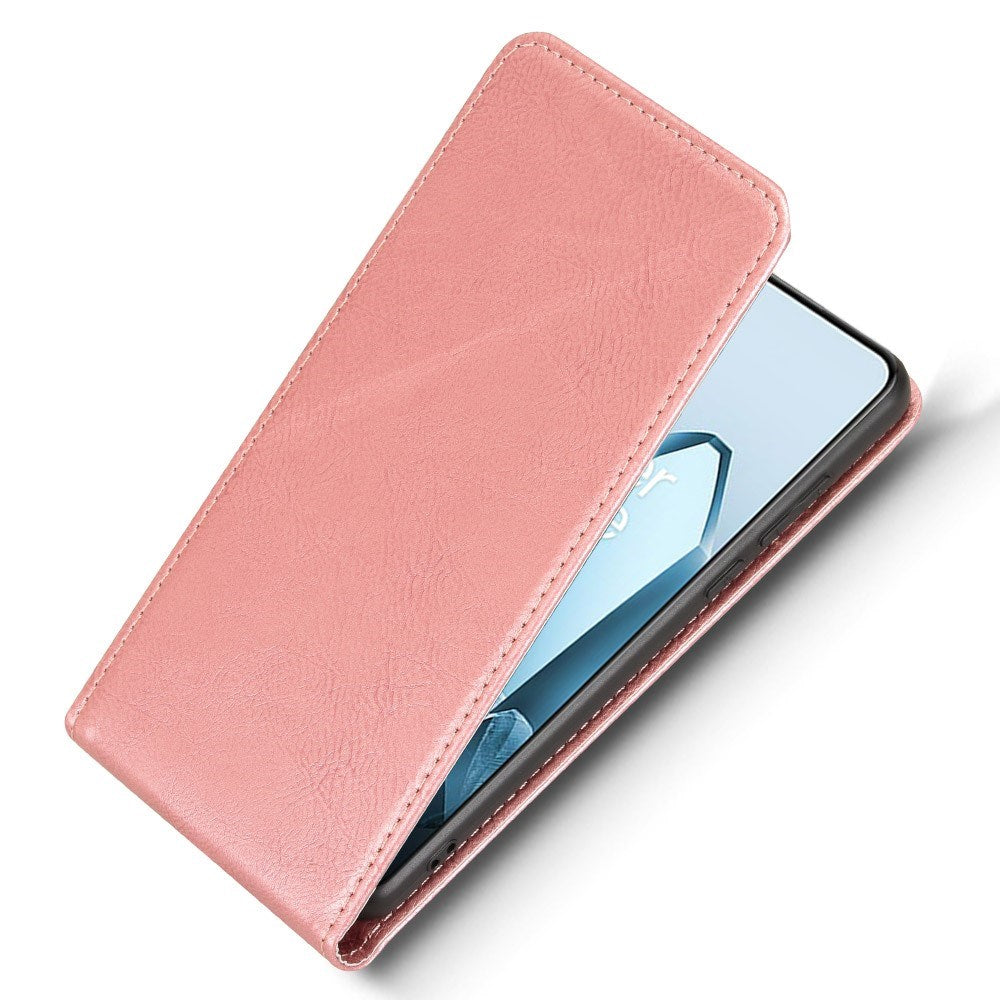 EIDERWOOD OnePlus 13 Vegansk Læder Flip Cover m. Kortlomme - Lyserød