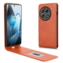 EIDERWOOD OnePlus 13 Vegansk Læder Flip Cover m. Kortlomme - Orange